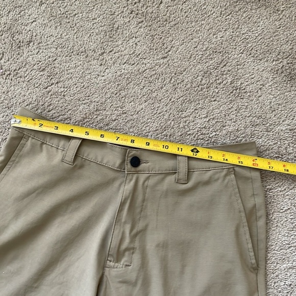 Banana Republic Men’s Comfort Flat Front Shorts 34 Khaki Tan 9’’ Inseam Casual - Picture 6 of 14